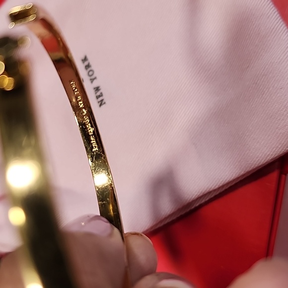 Kate Spade New York Gold Plated Bangle Bracelet. - Picture 4 of 5